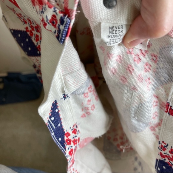 Vintage 70's Lady Wrangler Patchwork Print Pants - Picture 5 of 7